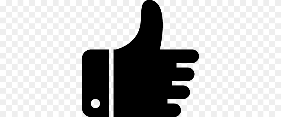 Like Thumb Up Black Hand Getsure Symbol Vector Mano Me Gusta Negra, Gray Png