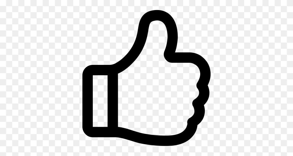 Like Thumb Up Thumbs Up Icon With And Vector Format For, Gray Free Transparent Png