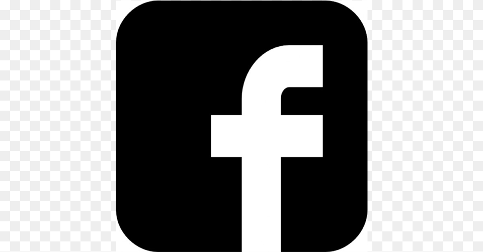 Like Us On Facebook Facebook Black Logo Cross, Symbol, Text, Number Free Transparent Png