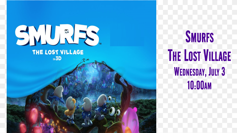 Like Us On Facebook Smurfs The Lost Village, Art, Graphics, Advertisement, Sea Free Png Download