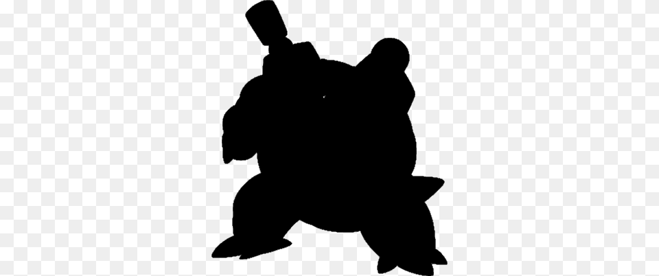 Liked Like Share Blastoise Silhouette, Nature, Night, Outdoors, Gray Free Transparent Png
