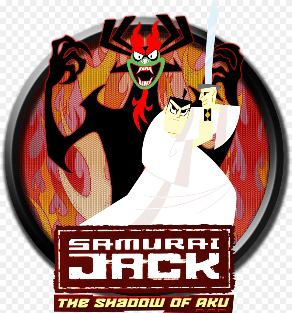 Liked Like Share Samurai Jack Square Sticker 3 X 3 Samurai Jack Aku, Advertisement, Adult, Wedding, Person Png Image