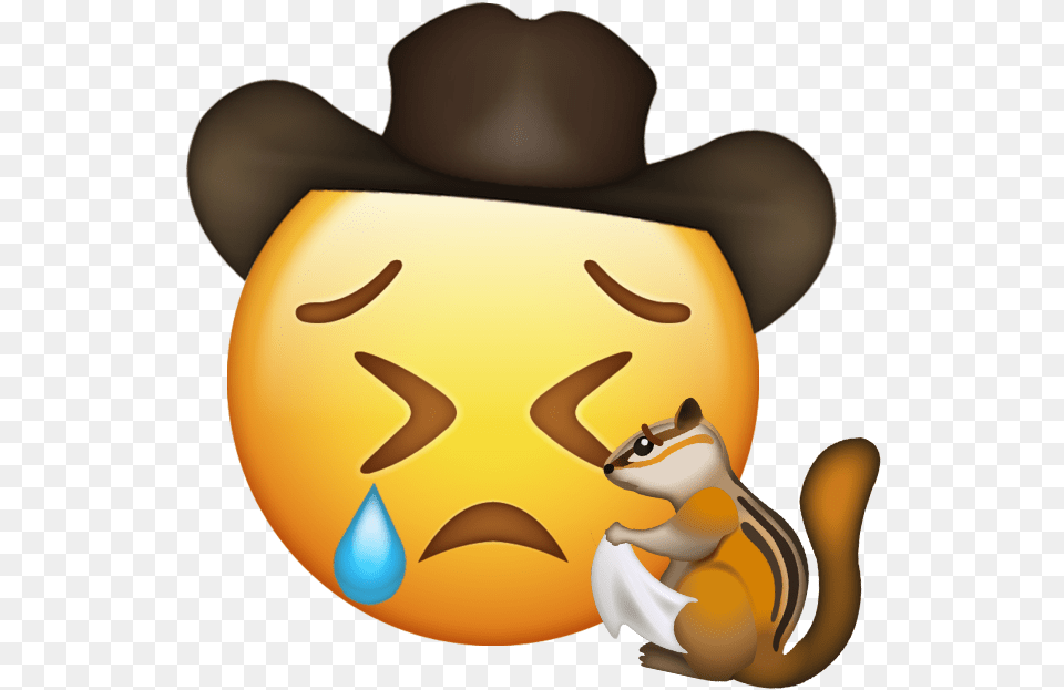 Likeful Cowboy Emoji, Clothing, Hat, Food, Plant Png Image