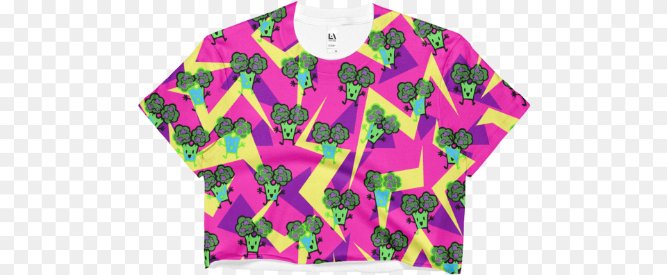 Lil Broccoli 90s Crop Top, Clothing, T-shirt, Purple, Blouse Free Transparent Png