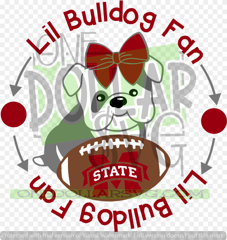 Lil Bulldog Fan Mississippi State Mississippi State University Clipart, Advertisement, Poster, Dynamite, Weapon Free Png Download