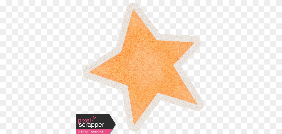 Lil Monster Orange Star Sticker Graphic By Sheila Reid Label, Star Symbol, Symbol, Cross Free Png