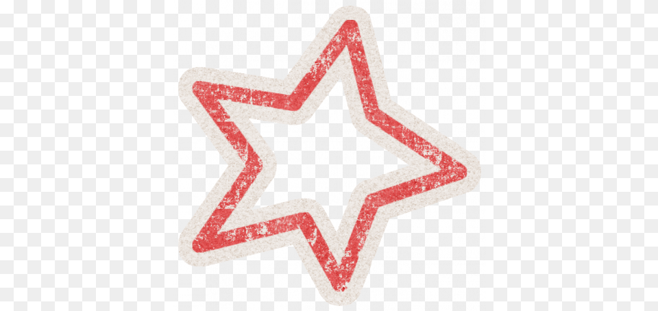 Lil Monster Red Star Outline Sticker Graphic By Sheila Reid Emblem, Symbol, Star Symbol Png