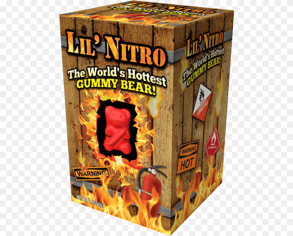 Lil Nitro Gummy Bear, Box Png