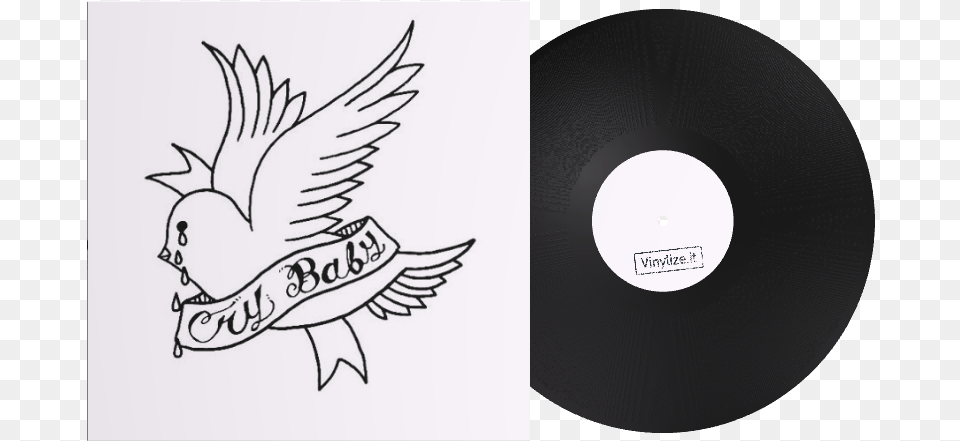 Lil Peep Cry Baby Vinyl, Disk, Animal, Bird Free Png