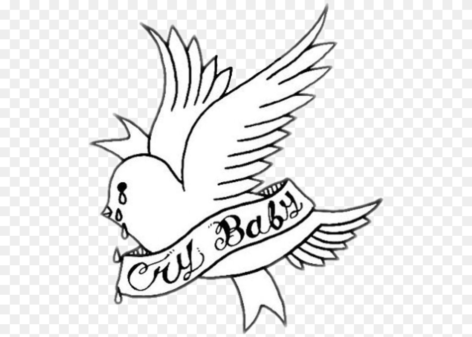 Lil Peep Dove Images Transparent Lil Peep Crybaby Songs, Emblem, Symbol Png Image