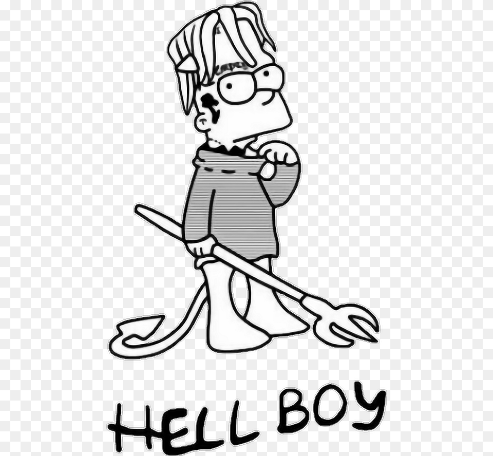 Lil Peep Hellboy Bart, Cutlery, Cleaning, Person, Baby Free Png Download