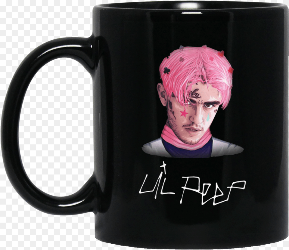 Lil Peep Mug Face Painting Lil Peep Face Shirt, Adult, Person, Female, Woman Png