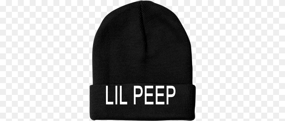 Lil Peep Was Here Fold Up Cuff Beanie Beanie, Cap, Clothing, Hat, Adult Free Png