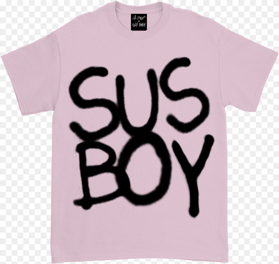 Lil Peep X Sus Boy Limited Edition Pink Tee Lil Peep Sus Boy Shirt, Clothing, T-shirt, Text Free Png