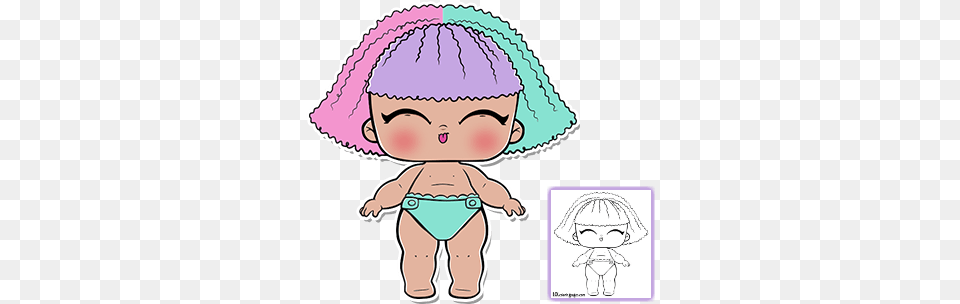 Lil Pranksta Lol Doll Series 3 Coloring, Clothing, Hat, Baby, Person Free Transparent Png