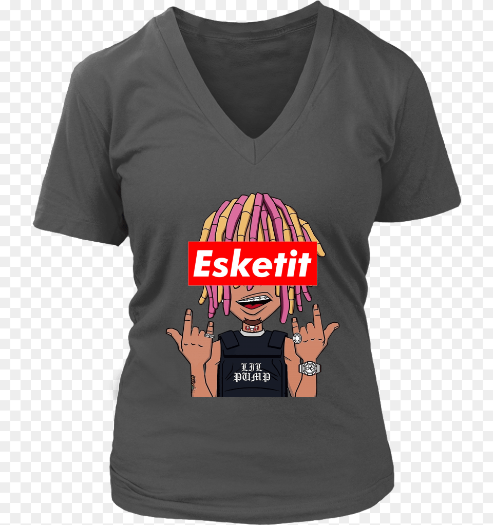 Lil Pump Cartoon Esskeetit T Shirt Lil Pump Tshirt, Clothing, T-shirt, Face, Head Free Png Download