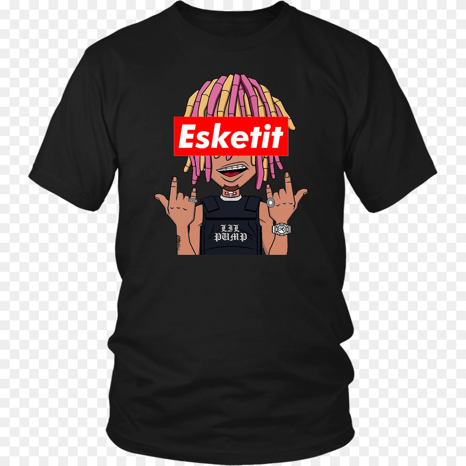 Lil Pump Cartoon Esskeetit T Shirt Superdesignshirt, Clothing, T-shirt, Face, Head Free Png Download
