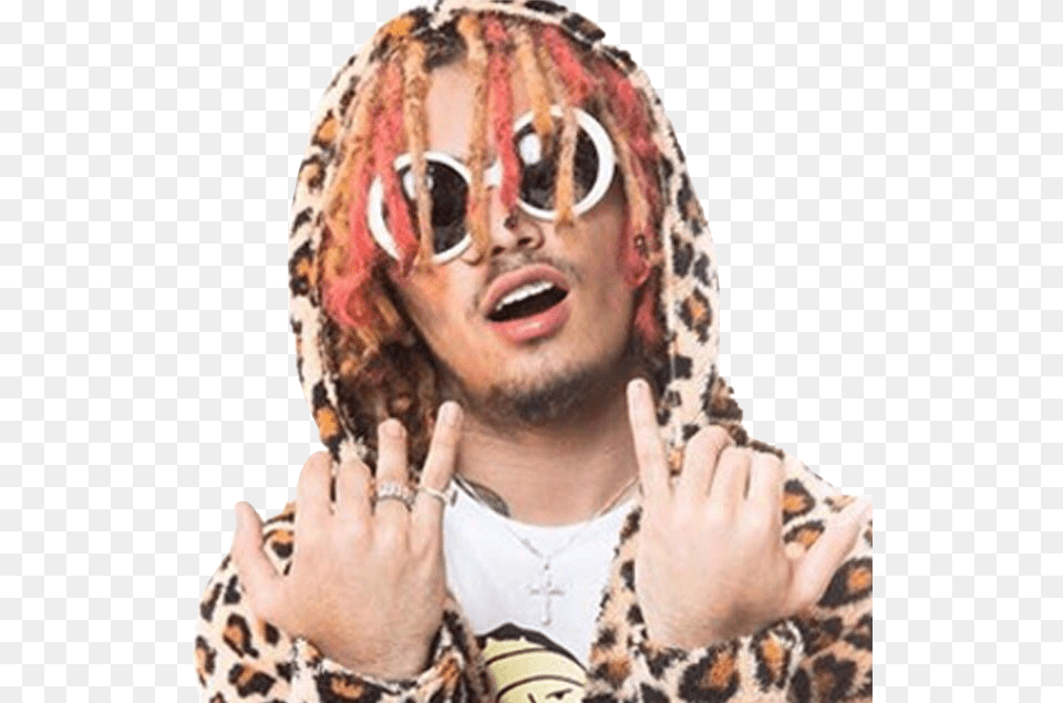 Lil Pump Clout Goggles Hd Download Lil Pump Clout Goggles, Accessories, Person, Man, Male Free Transparent Png