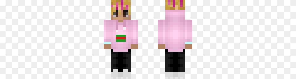 Lil Pump Edited Minecraft Skin, Purple, Cosmetics, Lipstick Png Image