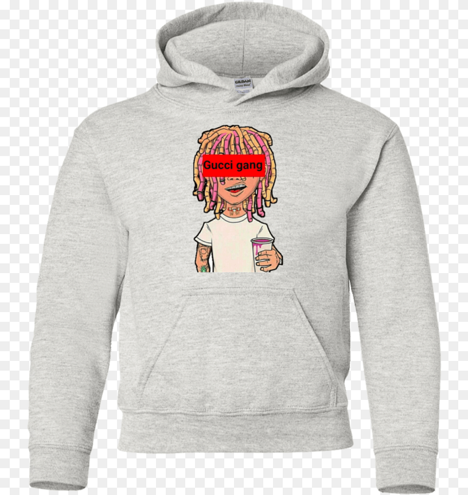 Lil Pump Gucci Gang Youth Hoodie Sweatshirts Air Canada Hoodie, Sweatshirt, Sweater, Knitwear, Hood Png Image