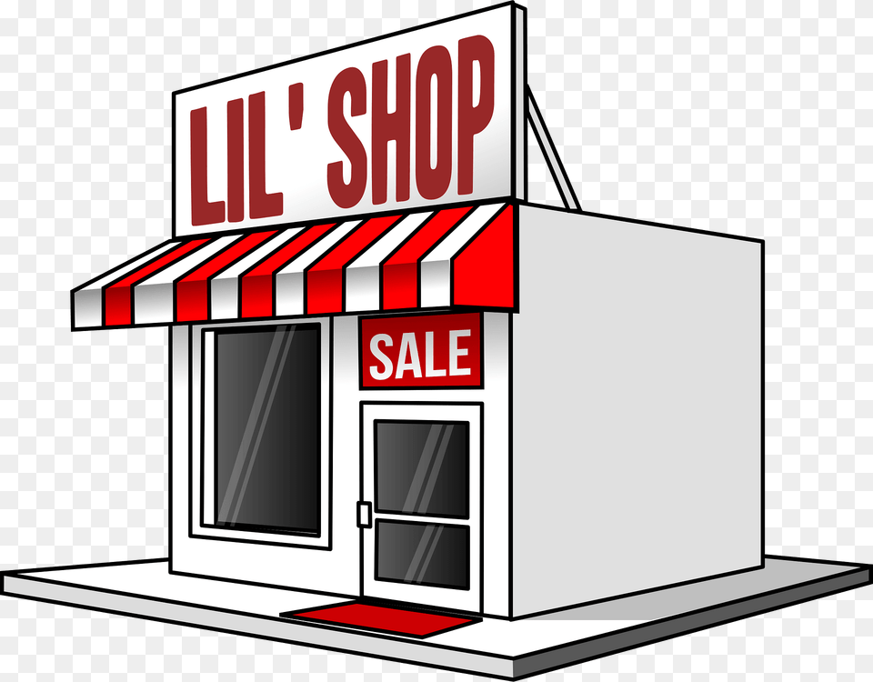 Lil Shop Building Clipart, Awning, Canopy, Kiosk, Scoreboard Free Png Download