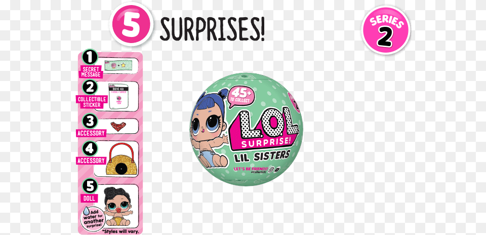 Lil Sisters Series Gambar Lol Surprise Pets, Sphere, Person, Face, Head Free Png