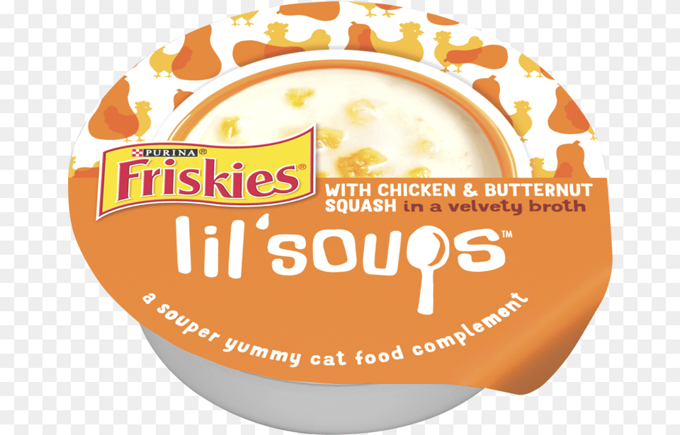 Lil Soups Cat Food, Cream, Dessert, Ice Cream, Plate Png Image
