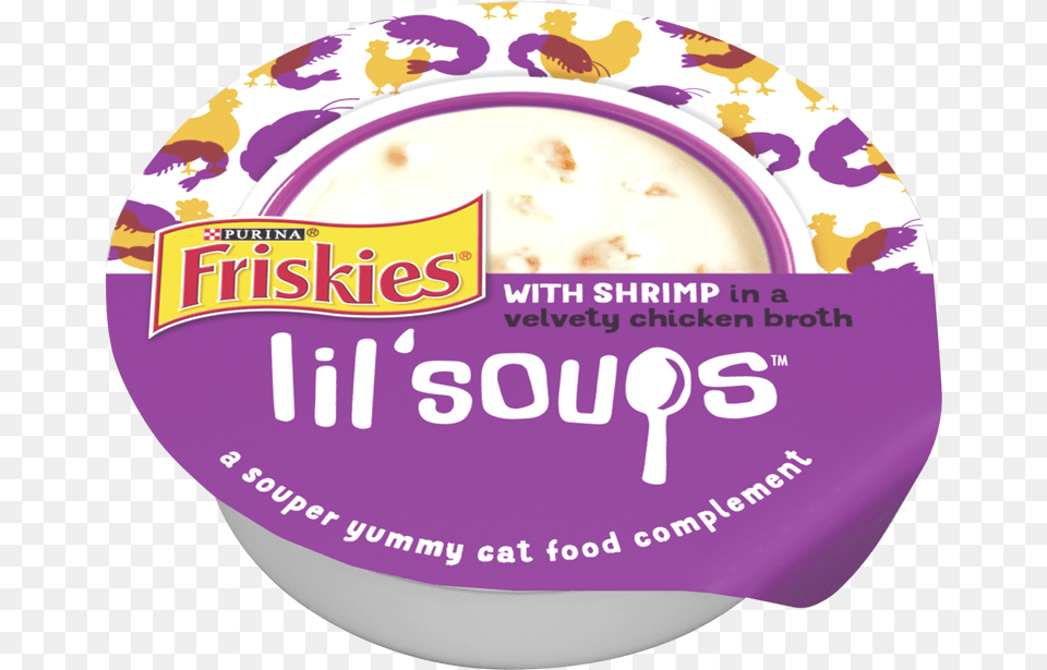 Lil Soups Friskies, Dessert, Food, Yogurt, Dairy Free Transparent Png