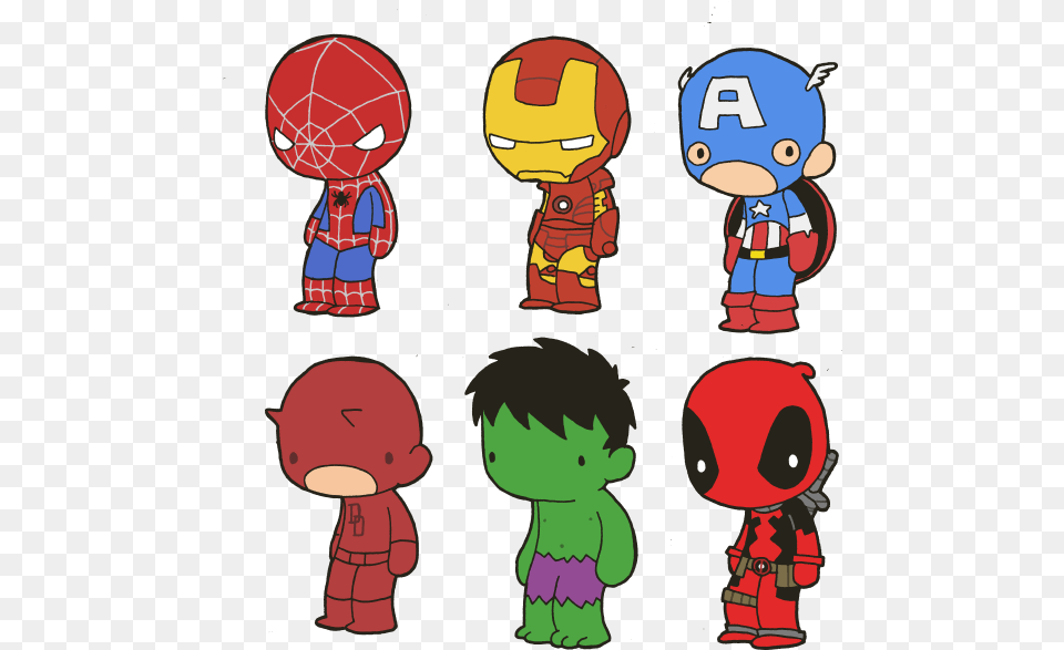 Lil Spiderman Deadpool Iron Man, Baby, Person, Book, Comics Free Png