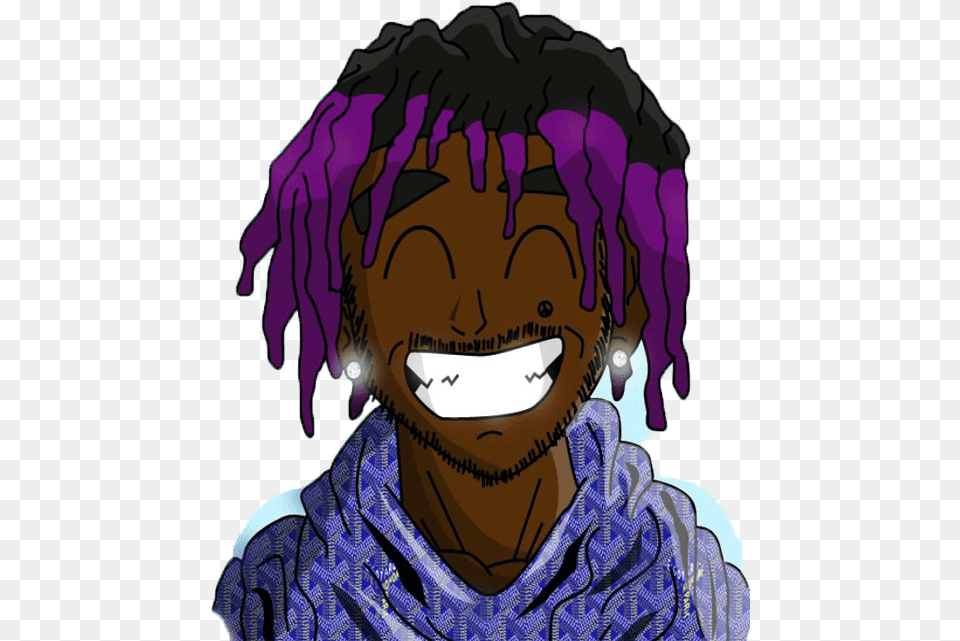 Lil Uzi Vert Lil Uzi Vert Cartoon, Purple, Adult, Publication, Person Png