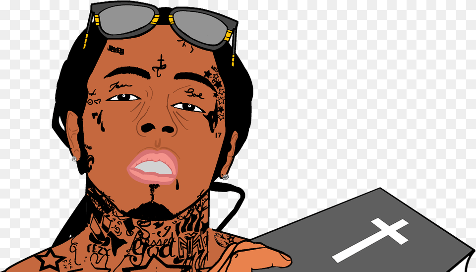 Lil Wayne 2017 Cartoon Download Scared Of The Dark Roblox Id, Adult, Male, Man, Person Free Transparent Png