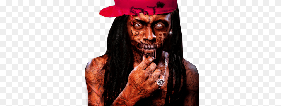 Lil Wayne As A Zombie Lil Wayne, Head, Tattoo, Face, Skin Free Png Download