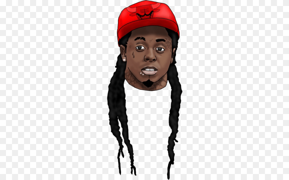 Lil Wayne Clipart Transparent Lil Wayne Cartoon, Head, Clothing, Crash Helmet, Face Png Image
