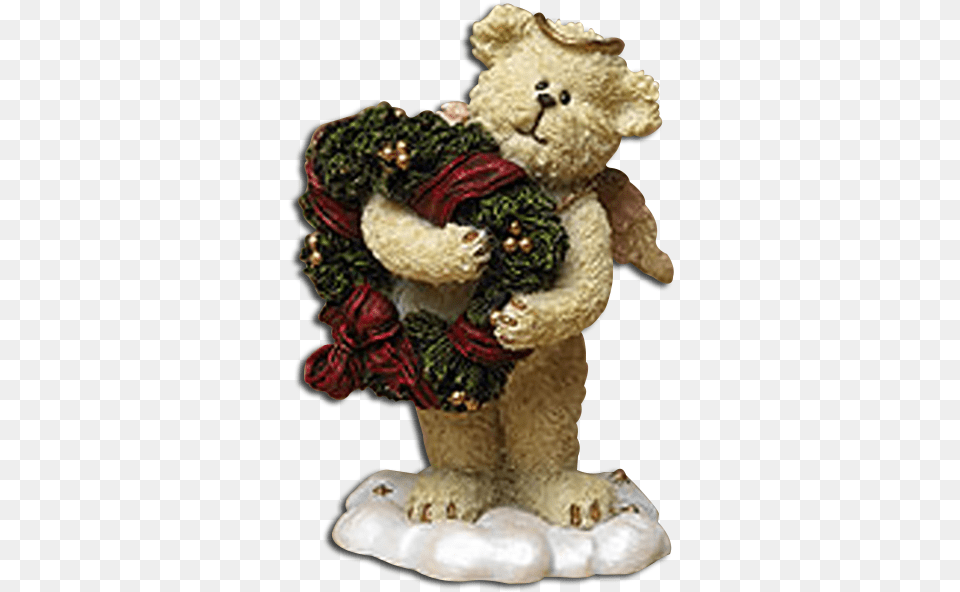 Lil Wing Christmas Bear Merrie Angel Boyds Bears Collection 2nd Edition Boyds Lil Wings Merrie Angel Bear With, Nature, Outdoors, Snow, Snowman Free Png Download