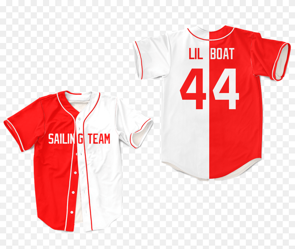 Lil Yachty Baseball Jersey Red And White, Clothing, Shirt, T-shirt Free Transparent Png