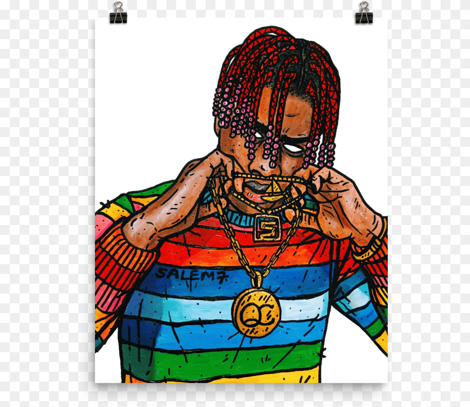 Lil Yachty Print Lil Yachty, Adult, Art, Female, Person Free Transparent Png