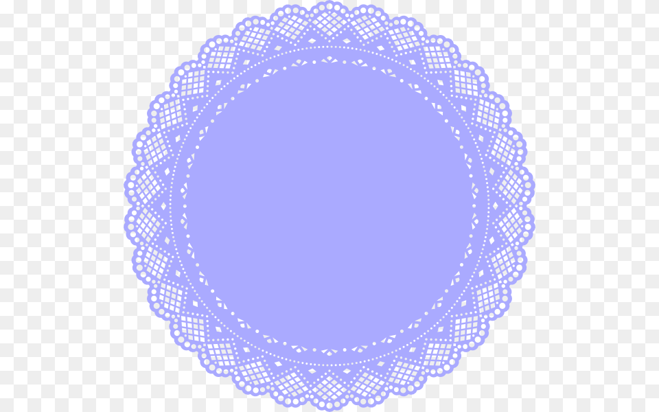Lilac Doily Clip Art, Oval Free Transparent Png