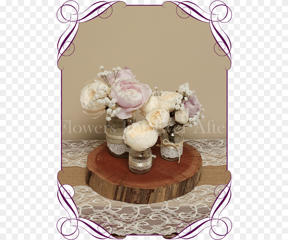 Lilac Mauve And Cream Peony And Baby S Breath Rustic Fake Wedding Bouquets Australia, Art, Graphics, Plant, Rose Png Image