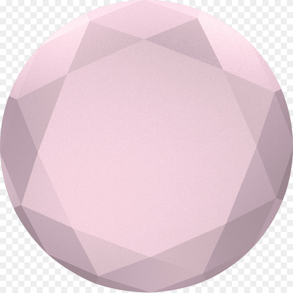 Lilac Metallic Diamond Popsocket, Sphere, Crystal, Mineral Free Png Download
