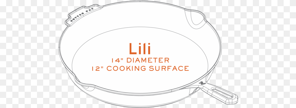 Lili 14 Polished Cast Iron Skillet Circle, Cooking Pan, Cookware, Frying Pan Free Png Download