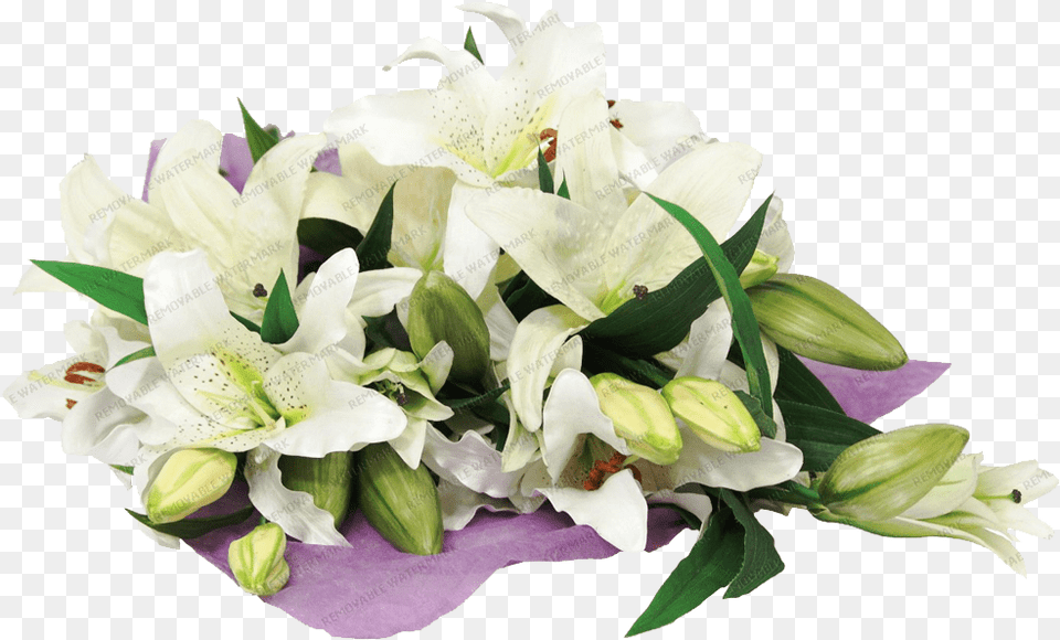 Lilies Bouquet Lily, Flower, Flower Arrangement, Flower Bouquet, Plant Png Image