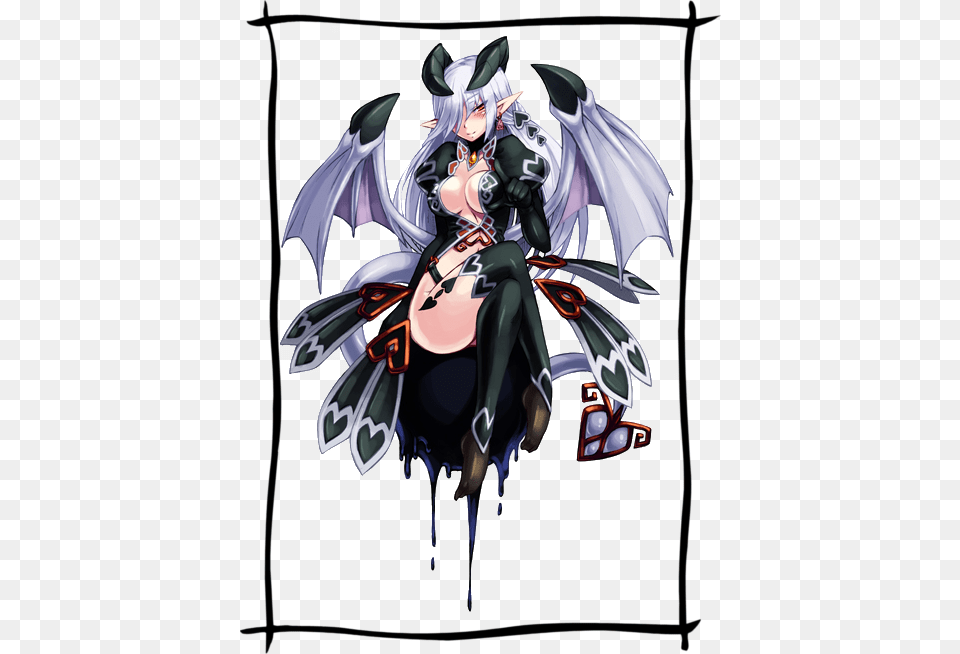 Lilim Traits White Haired Succubus Anime, E-scooter, Transportation, Vehicle, Book Png Image