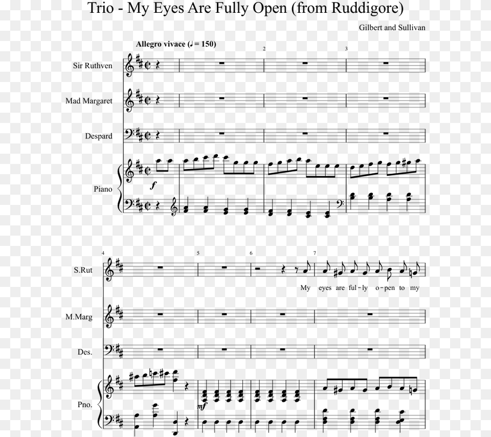 Lilium Elfen Lied Sheet Music Piano And Voice, Gray Png