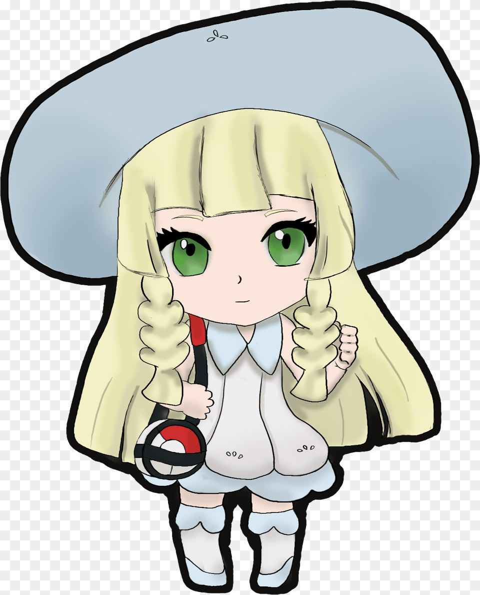 Lillie Chibi Project Cartoon, Book, Clothing, Comics, Hat Free Png Download