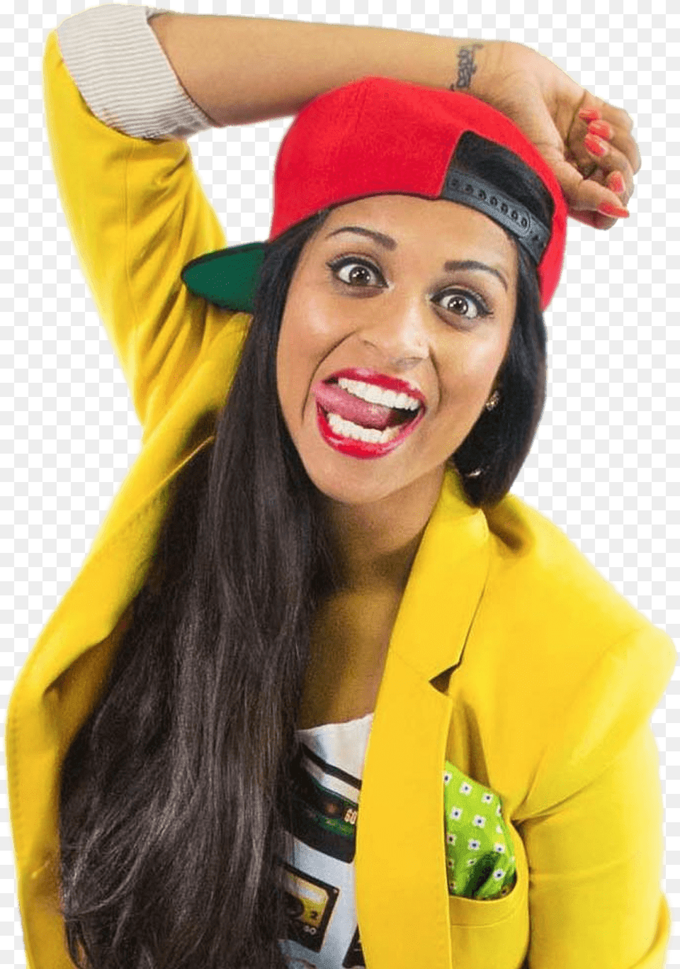Lilly Singh Iisuperwomanii Yellow Superwoman Lilly Singh House, Adult, Smile, Portrait, Photography Free Transparent Png