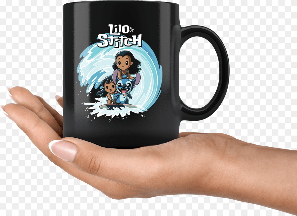 Lilo Amp Stitch Disney Mug Mug, Cup, Hand, Finger, Person Free Transparent Png