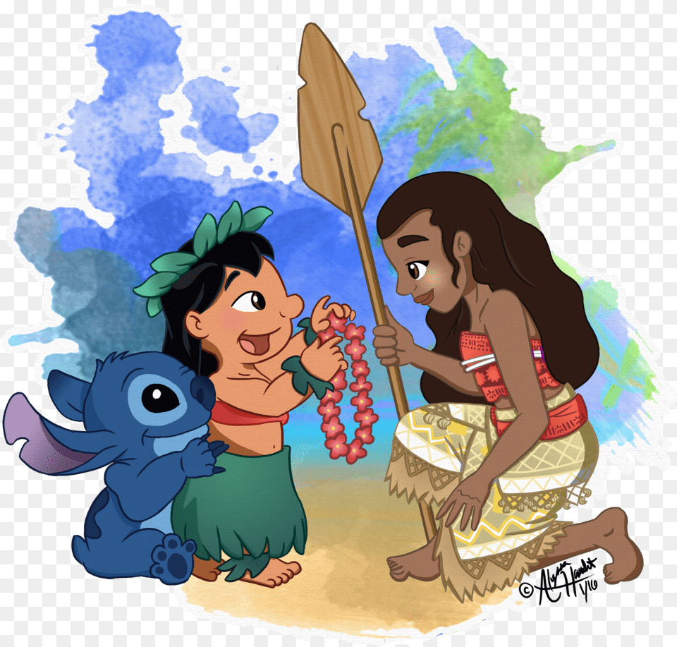 Lilo And Stitch And Moana, Baby, Person, Face, Head Png