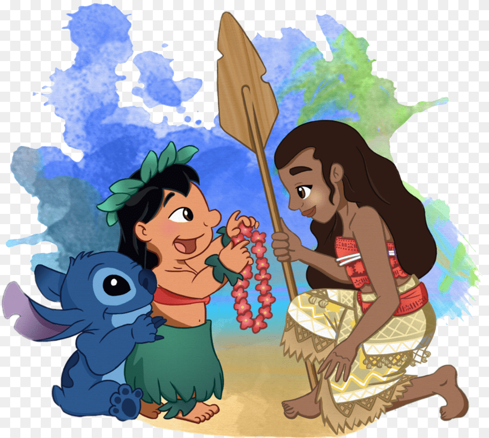 Lilo And Stitch And Moana Lilo And Stitch And Moana, Baby, Person, Face, Head Free Png