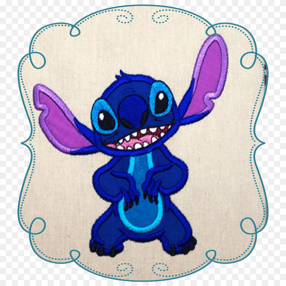 Lilo And Stitch Applique, Pattern, Home Decor, Embroidery, Animal Free Png Download