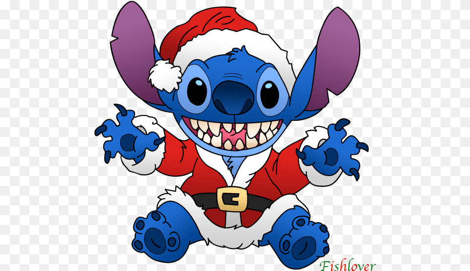 Lilo And Stitch Christmas Santa Stitch, Baby, Person Png Image